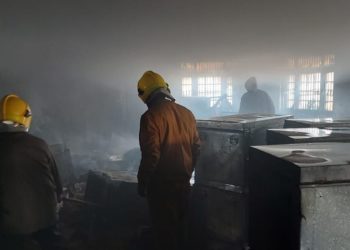 Fire Breaks Out in Tehsil Office Qaimoh Kulgam