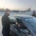 ARTO Pulwama distributes Chocolates & pens among commuters complying road safety rules