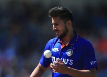 Umran Malik touches the 155 kph mark on the bowling speed gun