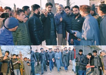 DDC Budgam inspects ongoing Drainage work at Budgam-Bemina Road