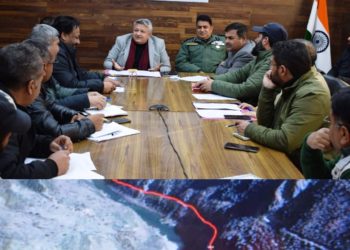DC Doda discusses issues of NH244 with executing agency NHIDCL