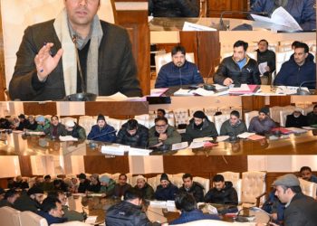 DC Kulgam reviews implementation of ABDP in D. K. Marg, Manzgam Blocks