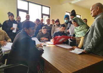 DC Samba holds land compensation disbursement camp at Panchayat Rakh Ambtali Samba