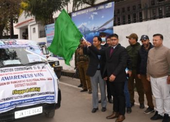 Revision of Panchayat Electoral Rolls 2022: DPEO Rajouri flags off SVEEP Express