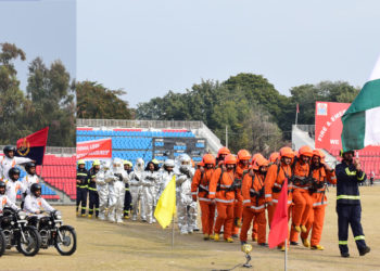 Republic Day 2023: Full dress rehearsal held in M A Stadium  Div Com inspects Parade, takes the salute 