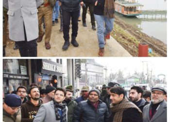 Div Com Kmr conducts extensive tour of major Roads, Parks, Sites; takes stock of preparation for G20 Summit 