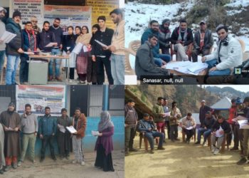 Dy DEO Ramban inspects Revision of Panchayat Electoral Roll-2023 at various locations