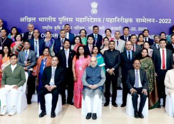 Union Home Minister Shri Amit Shah chairs inaugural session of the 57th Conference of Directors General of Police / Inspectors General of Police in New Delhi today 