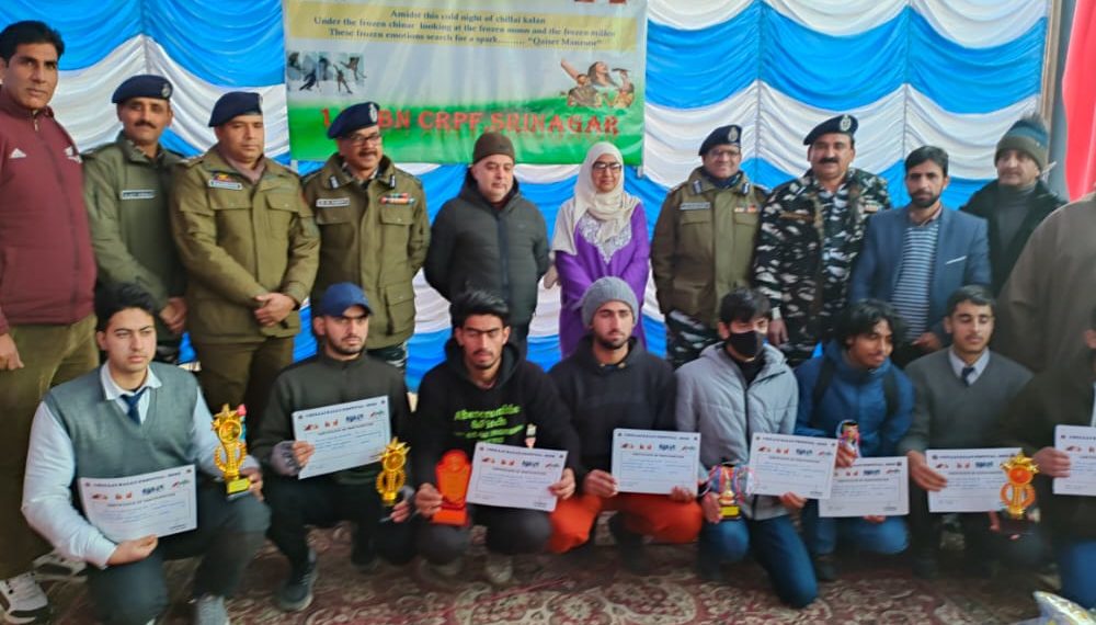 144 Battalion under the aegis of Srinagar Sector, CRPF organized indoor games tournament as part of ‘Jashn-e-Chillai Kalan’ at Govt. Boys Higher Secondary School, Zadibal.  