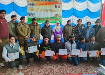144 Battalion under the aegis of Srinagar Sector, CRPF organized indoor games tournament as part of ‘Jashn-e-Chillai Kalan’ at Govt. Boys Higher Secondary School, Zadibal.  