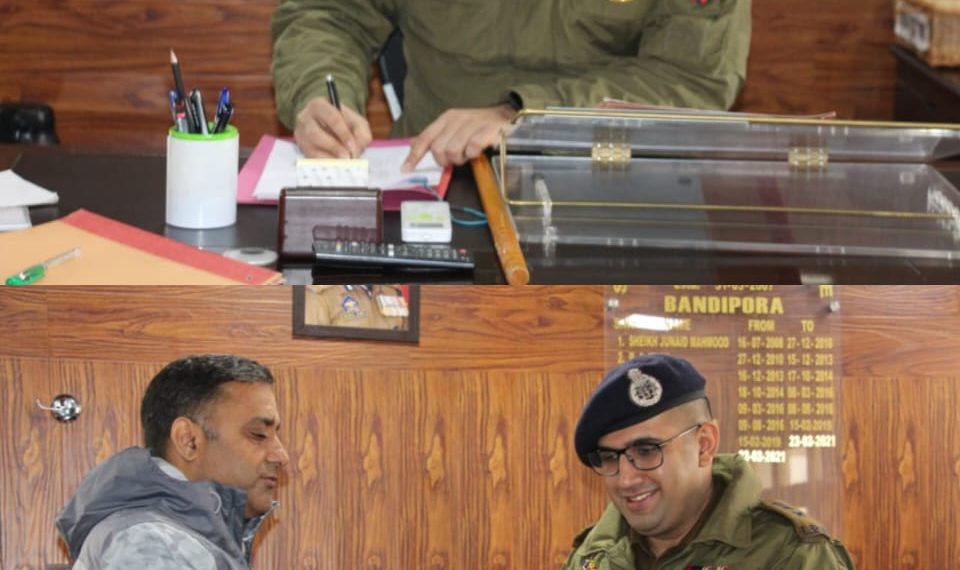 Lakshay Sharma-IPS assumes charge as SSP Bandipora
