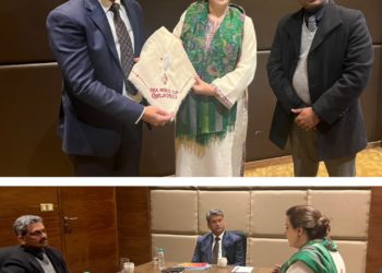 Secretary Sports Council meets All India Football Federation higher-ups in Delhi.