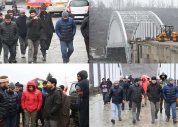 ADC Ganderbal inspects work progress on Wayil Bridge