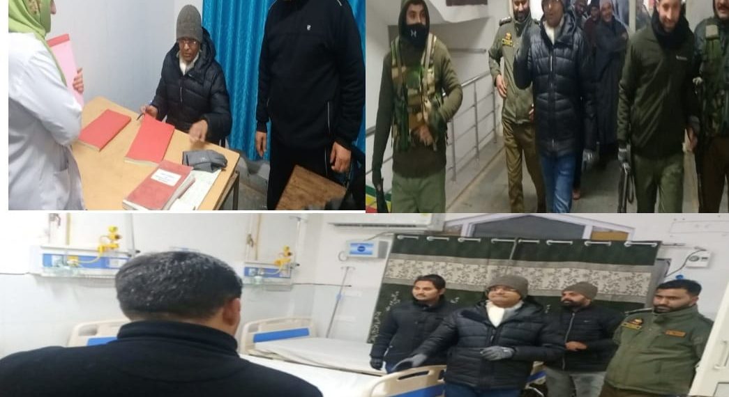 ی سی کپوارہ نے سب ڈسٹرکٹ ہسپتال سوگام کا اچانک دورہ کیا۔