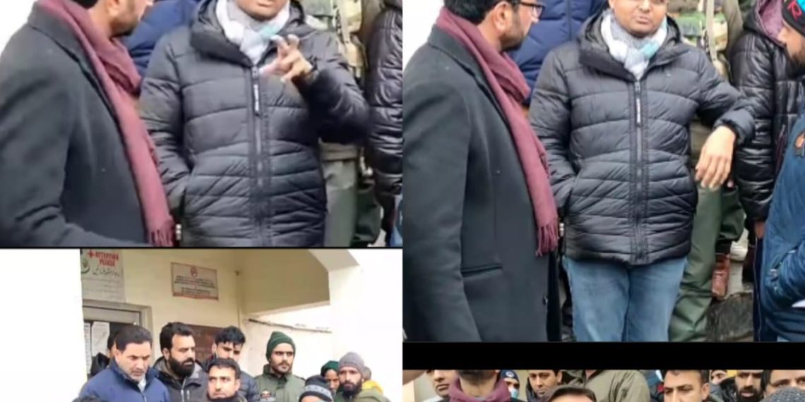 DC Kupwara takes stock of post snowfall situation in sub District handwara.  