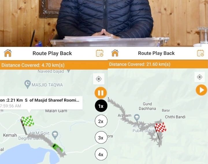 District Admin B’pora monitors Snow clearance operations through GPS