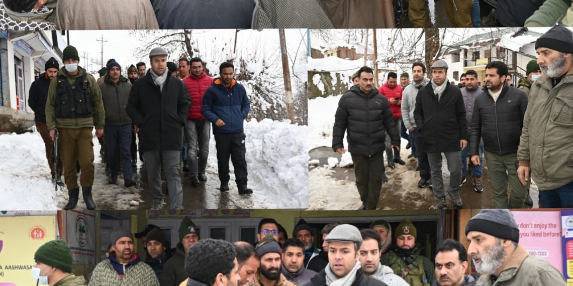 Snowfall aftermath: DC Kulgam conducts extensive tour of remote areas
