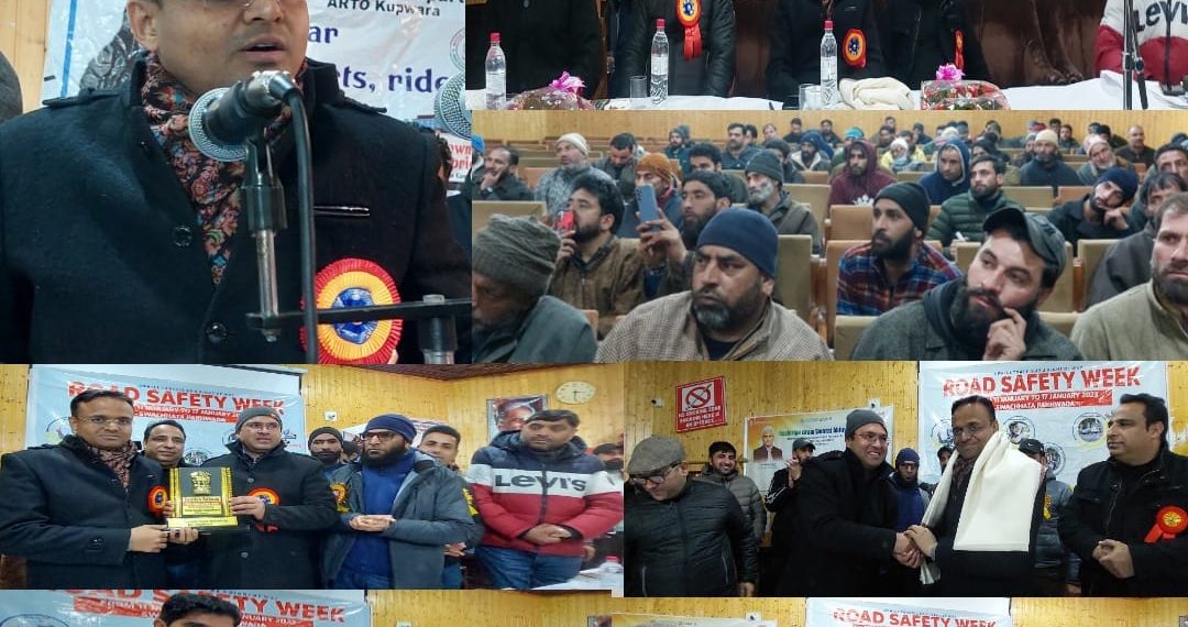 MVD Kupwara organizes valedictory function at Town Hall Kupwara DC Kupwara appeals stakeholders for driving responsibly on roads