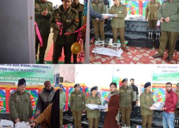 SSP Shopian distributes stationary items, sewing machines among needy 