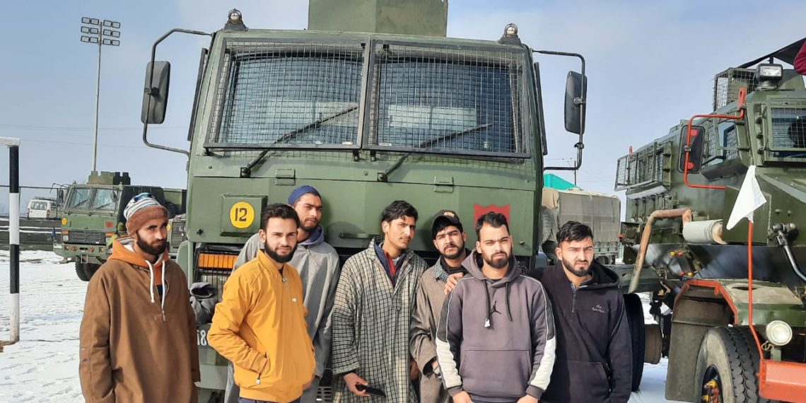 ARMY ORGANISES EQUIPMENT DISPLAY AT BUDGAM STADIUM 