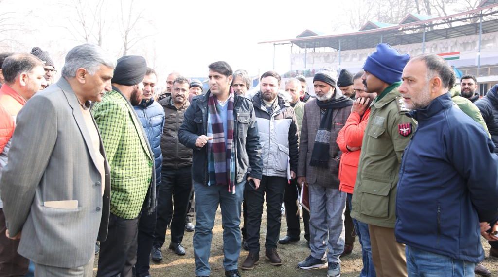 DC Srinagar conducts inspection of SK Cricket Stadium Sonwar