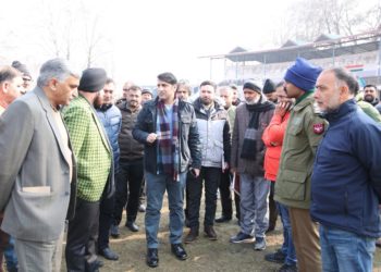 DC Srinagar conducts inspection of SK Cricket Stadium Sonwar