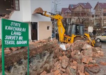 Structure Raised Allegedly By Sagar’s Wife Demolished At Humhama