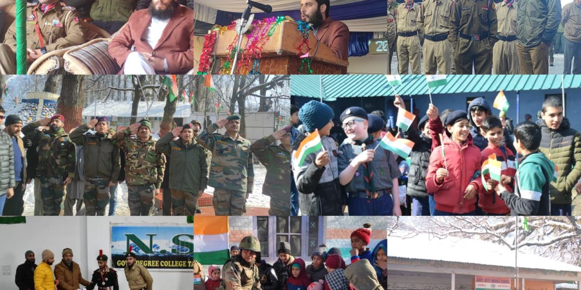 India’s 74th Republic Day celebrations held today at various places of Karnah sub-division
