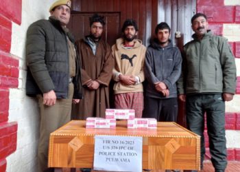 Police busts burglary gang in Pulwama; Stolen property recovered