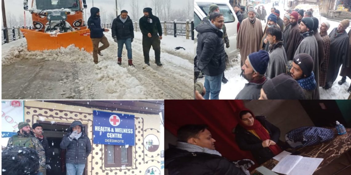 Despite heavy snowfall all major roads are open in Kupwara district.  