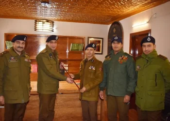 Tahir Gillani-JKPS assumes charge as SSP Budgam
