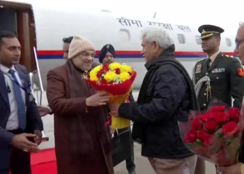 Amit Shah reaches Jammu, will leave for Rajouri to meet Dhangri attack victim families