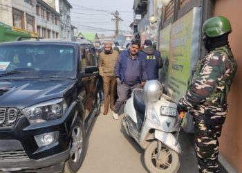 Day after Court directions, NIA attaches APHC office at Rajbag, Sgr