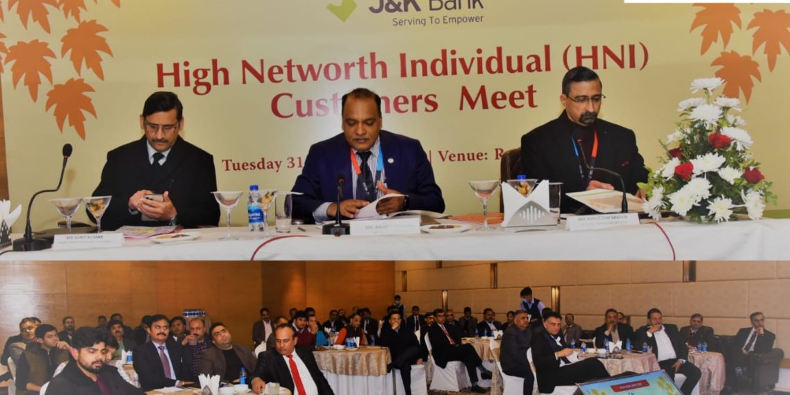 J&K Bank Management meets HNI Clients in Jammu 