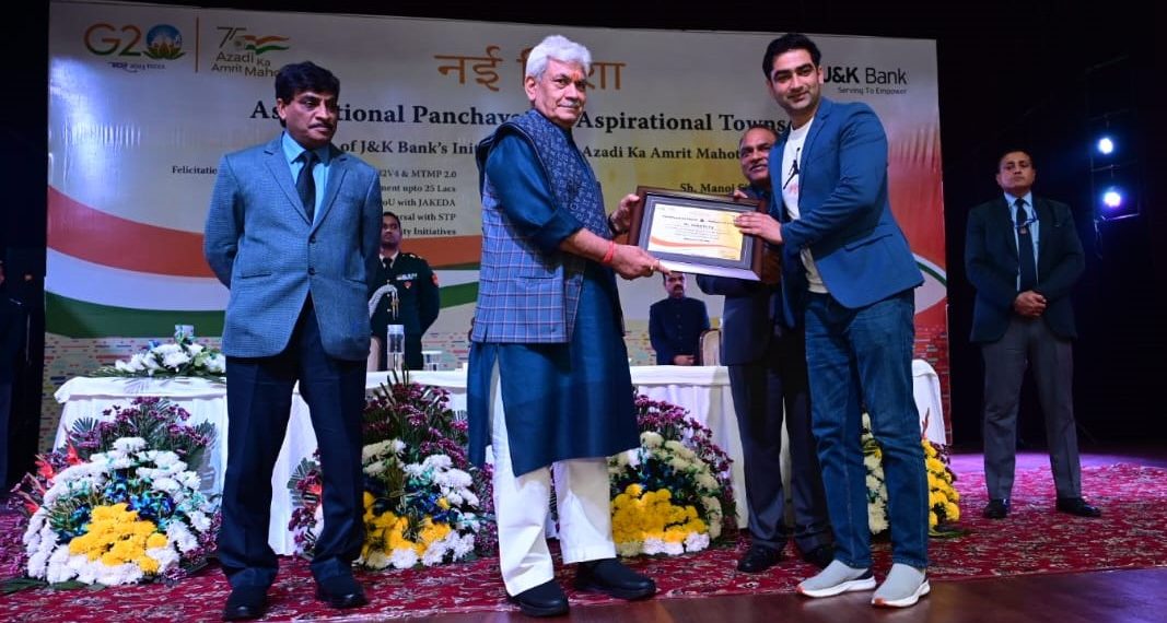 LG Sinha felicitates youth selected for self-employment on the eve of 74th Republic Day