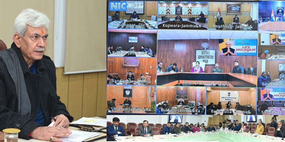 “LG’s Mulaqaat”  Lt Governor interacts with people, addresses their grievances during Live Public Grievance Hearing