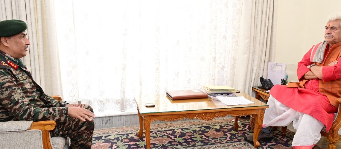 Mayor JMC, Former Dy CMs, GOC 16 Corps call on Lt Governor