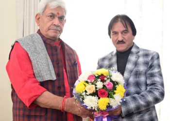 DDC Chairperson; ex-MLC; Travel Agents Association Jammu call on Lt Governor 