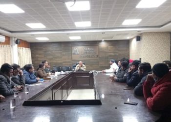 Mayor Jammu chair meeting of JMC Contractors  