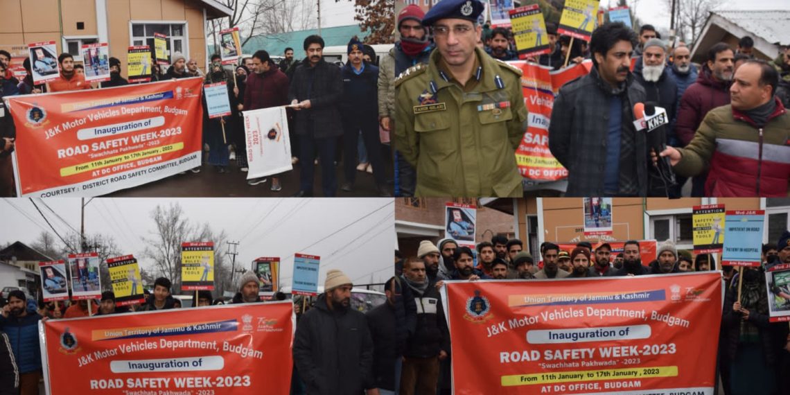 National Road Safety Week begins at Budgam 