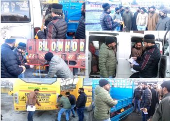Road Safety Week: ARTO Shopian checks Retro Tapes on vehicles  Provides tapes