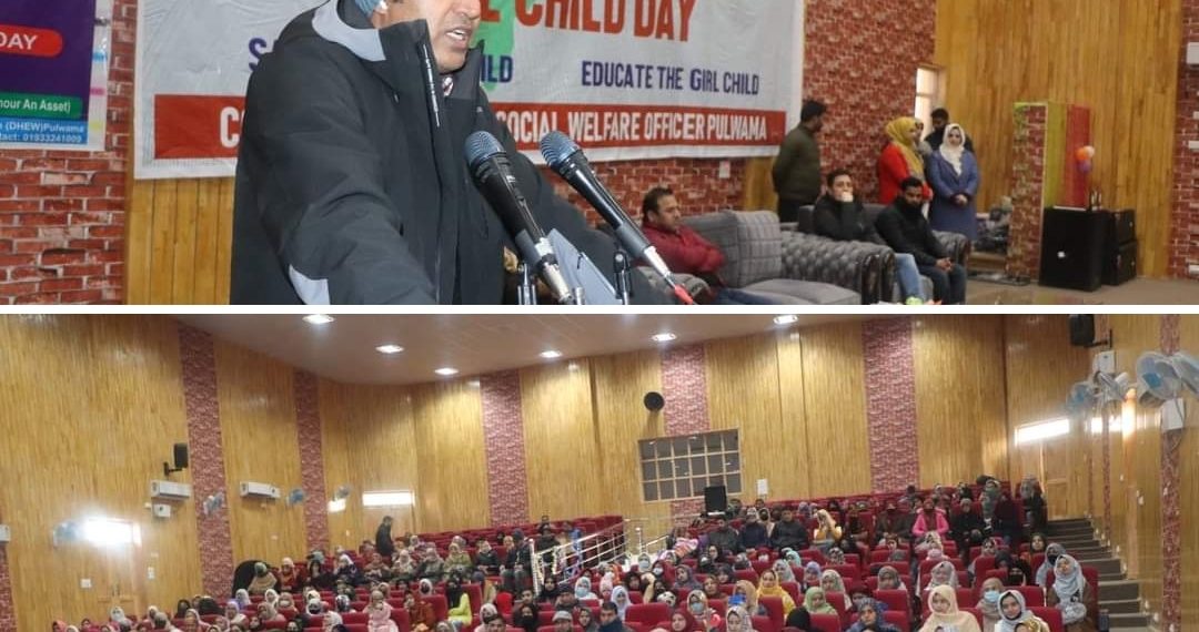 District Administration celebrates 16th National Girl Child Day in Pulwama.