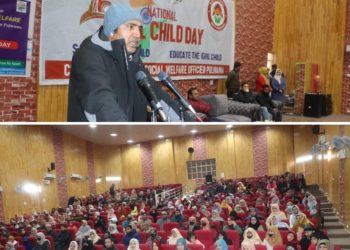 District Administration celebrates 16th National Girl Child Day in Pulwama.
