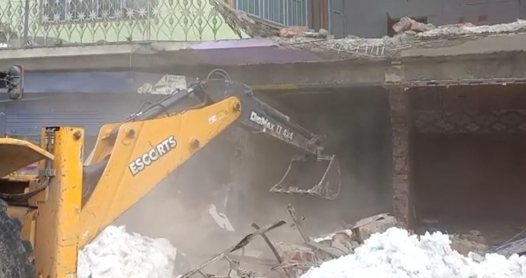 Commercial structure of former minister demolished in Shopian