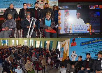 Union Minister e-distributes appliances among PwDs
