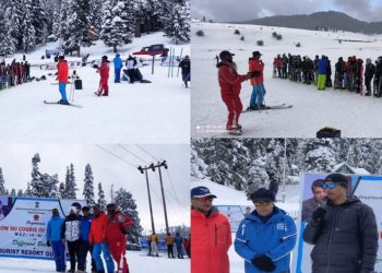 Youth Services & Sports starts Snow Skiing course for Girls at Gulmarg
