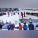 Girls getting snow-skiiing course for free in white Gulmarg