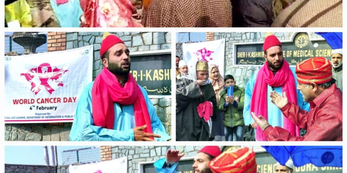 Cultural Unit Kashmir of DIPR raises awareness through Nukkad Natak at SKIMS Soura