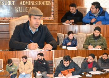 DC Kulgam reviews progress of RDD sector in district