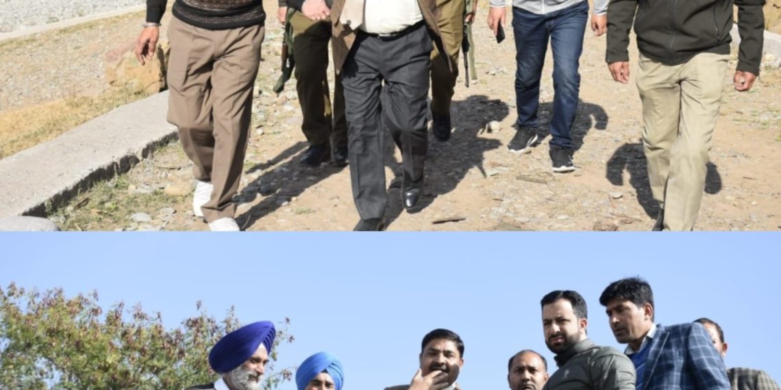 DC Poonch inspects developmental works at Panchayat Dara Dullian Upper  